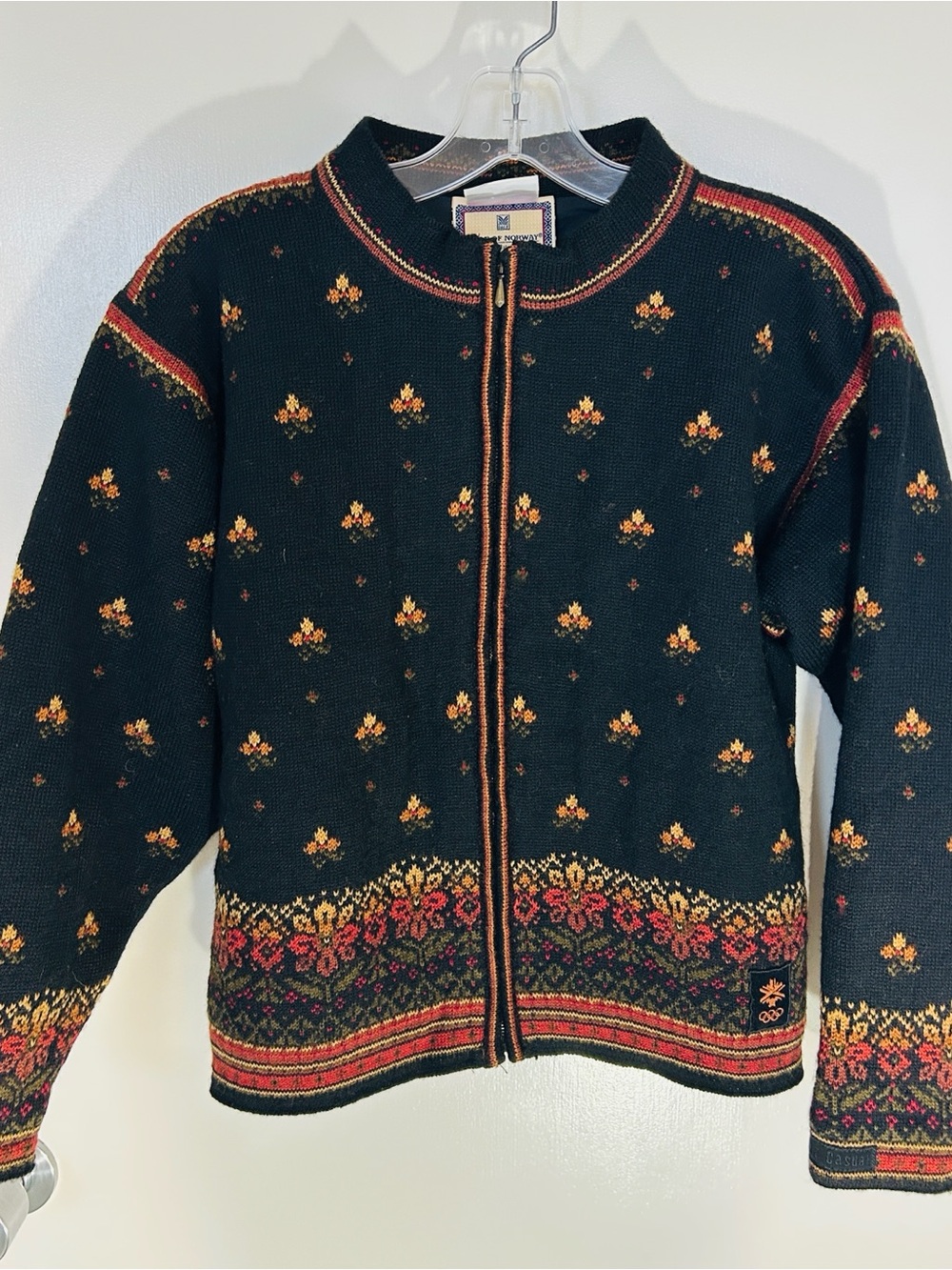 Dale of Norway 2002 Olympics Zip Cardigan / Jacket with Copper & Gold Accents, S